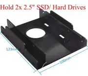 3.5" to 2.5" SSD/Hard Drive Drive Bay Adapter Mounting Bracket Converter Tray