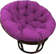 Papasan Round Chair Cushions, Soft Thick Papasan Armchair Cushion Rattan Armchair Cushion for Outdoor Garden, Balcony and Living Room(Purple,150x150CM)