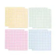 8 Pcs Note Adhesive Memo Pads Plaids Note Pad for Students