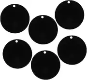 MUSISALY 50 Pack Acrylic Disc Decorations Blanks Keychain Blanks Plain Keychains Round Acrylic Holes for DIY Projects