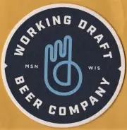 Working Draft Beer Co Pop Culture Hazy IPA Beer Coaster Madison WI