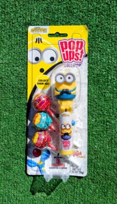 Minions The Rise Of Gru Despicable Me Pop-ups Chupa Chups Lollipop Candy NIP