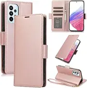 Procarcasa for Galaxy A52/A52S Wallet Case,for Samsung Galaxy A52 5G Case[6.5 inch] PU Leather Flip Folio Cover with Card Holders Stand Feature Magnetic Clourse Protective Cover-Rose Gold