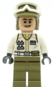 LEGO Star Wars Minifigure Hoth Rebel Trooper - White Uniform (Genuine)