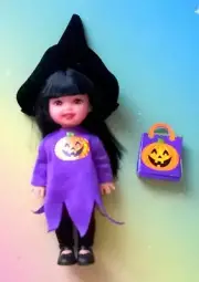 Mattel Barbie Sister Kelly Witch Halloween *deboxed only*