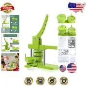 Versatile Button Maker Machine with 200 Sets for 2.25 & 3 Inch Custom Badges
