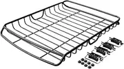 4x4 Luxury Roof Platform Basket Luggage Rack Aluminium Alloy Frame Guide Plate Top Mounted(Medium)