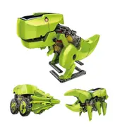 3-in-1 Robot Dinosaur Toys DIY Solar Actuated Robot Kit STEM Building Projects for Kids