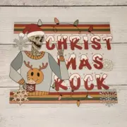 Christmas Rock Ready to Press Heat Transfer, Iron on Transfer DTF Transfer