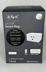 GE Smart Plug On/Off Wall Outlet Voice Control Google Assistant No Hub Required