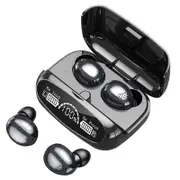 M32 TWS Wireless Headphones Stereo Earphones Bluetooth-5.1 Sport Waterproof Earbuds Headset With Microphone 2000mAh Charging Box - Black