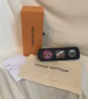 New LOUIS VUITTON Damier Graphite ELIZABETH POUCH ALPES, PATCHES