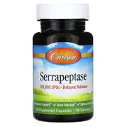 Carlson, Serrapeptase, Delayed Release, 120,000 SPUs, 90 Vegetarian Capsules