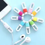 Air Smart Headphones Bluetooth Earphone Earphone Headphone Wire Cable Line Protective Cover Winder Cord Wrap Organizer, Random Color Delivery