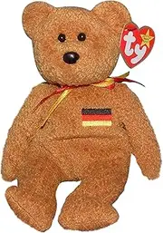 TY Beanie Baby - GERMANIA the Bear (German Exclusive)1st Version w/English writing on back of tag