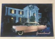 Elvis Presley Postcard Graceland With Pink Cadillac Memphis Tennessee