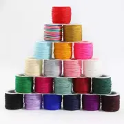 Nylon Macrame Cord-0.8mm Braided String DIY Craft Bracelet Beading Cords 50Meter