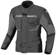 Berik Tourer Waterproof Motorcycle Textile Jacket, black-grey, Size 50 for Men Black Grey