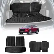 Boot Liner Back Seat Protector for Honda CRV CR-V 7 Seats 2023-2025 Heavy Duty Cargo Trunk Mat Luggage Tray 5 Pcs Set