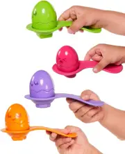 TOMY E73082C Hide & Squeak Egg & Spoon Set Fun Game with Stacking and Colour ...