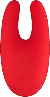 Luv Inc Mini Bunny Ears - Rabbit Vibrator Silicone Rechargeable Dildo Vibrator Clit Stimulator Finger Vibration Ring Sex Toys Massager with Quiet Dual Motor 7 Vibration Modes for Women Couple