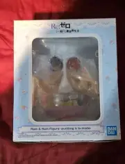 Re:ZERO Rem & Ram Pudding A La Mode Figure Statue BRAND NEW AUTHENTIC BANDAI