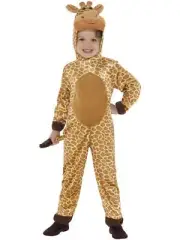 Giraffe Costume Brown Animal World Book Day Halloween Fancy Dress Costume