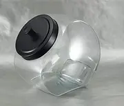 [Grant Howard] 59107 Slanted Storage Jar Matte Metal Top, 135 oz.