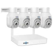 Hiseeu 8WK-4HD403 3MP Wireless WiFi CCTV Video Surveillance Camera System Outdoor Audio Street Security Protection IP Ki