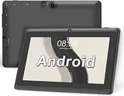 Haehne 7 Inch Android Tablet, Dual Cameras, Bluetooth, Black