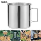 Camping Water Cup Lightweight Tea Beer Coffee Mug for Outdoor Use (660ML)