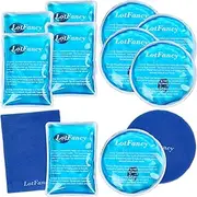 Reusable Hand Warmer, 10 Click Activated Heat Packs and 2 Wraps, Gel Heating Pad, Instant Hot Cold Therapy Compress for Pain Relief, Outdoor & Portable Size