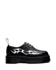 Dr. Martens 1461 Tribal Quad Retro Lather Shoes Black 25225009 Fast Shipping #