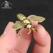 Solid Brass Insect Honeybee Figurines Miniatures Tea Pet Beetle Craft Collection