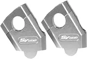 Motorcycle Handlebar Riser Motorcycle Handlebar Riser Drag Handle Bar Clamp Extend Adapter for SV650(Silver)
