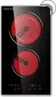 Compact Built-In Electric Cooktop - 12-Inch Radiant Stove with Timer & Lock