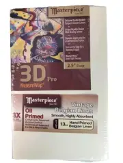 MASTERPIECE 3D Pro 2.5" Vintage L21C Belgian Linen 13.0 oz Canvas 15" x 21" 2pk