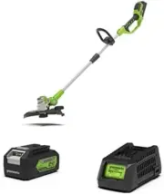 24V String Trimmer-Deluxe Model Kit with 4Ah Battery and Fast Charger