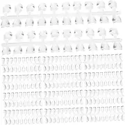 FRCOLOR Elegant Nail Polish Boards Set 200pc Nail Art Cards Manicure Sample Display