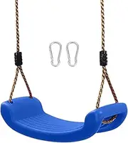 Outdoor Kids Swing - Tree Swing Seat, Antislip Playground Chair | Kids Over 3 Years Old Indoor Outside Fun with Adjustable Rope for Boys, Girls, Teens, Nonslip Seat Design, High Weight Support