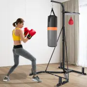 CostwayHeavy Bag Stand with Heavy Bag and Adjustable Speed Bag