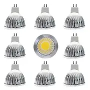 9pcs 9W LED Light Bulb Spotlight 900lm MR16 COB Dimmable Warm White White Daylight Track Lighting (90W Halogen Equivalent)