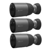 EZVIZ BC1c Pro 8MP/4K Outdoor Wire-Free Battery Camera with Spotlight - 3 Pack