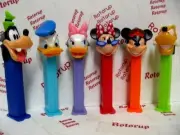 PEZ set of 6 Disney Extreme. Goofy, Donald, Daisy, Minnie, Mickey and Pluto