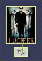 Tom Ellis Lucifer Morningstar Arrowverse Signed Autograph UACC RD 96