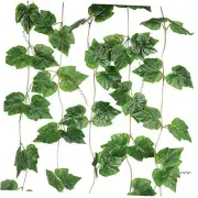 Grape Vines Artificial Ivy Hanging Greenery Garlands Silk Leaves Green Faux