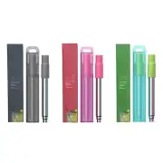 Portable Reusable Collapsible Straw Foldable/Retractable Straws