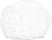 TOBBOMEY Birdcage Protective Cover Birdcage Bird Cages Catcher Parrot Cage Covers Bird Food Catcher Netting Accessories Indoor Net Skirt Mesh Skirt Aviary Wire Mesh White Polyester