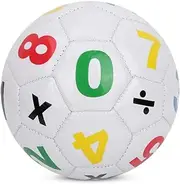 PVC Professional Sports Football, Kids Football, Durable Hard-Wearing for Kindergarten Kids(White Digital Football)
