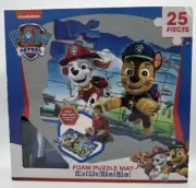 Paw Patrol Foam Puzzle Mat 25 Pieces Soft And Safe 23.1”x11.5” Nickelodeon